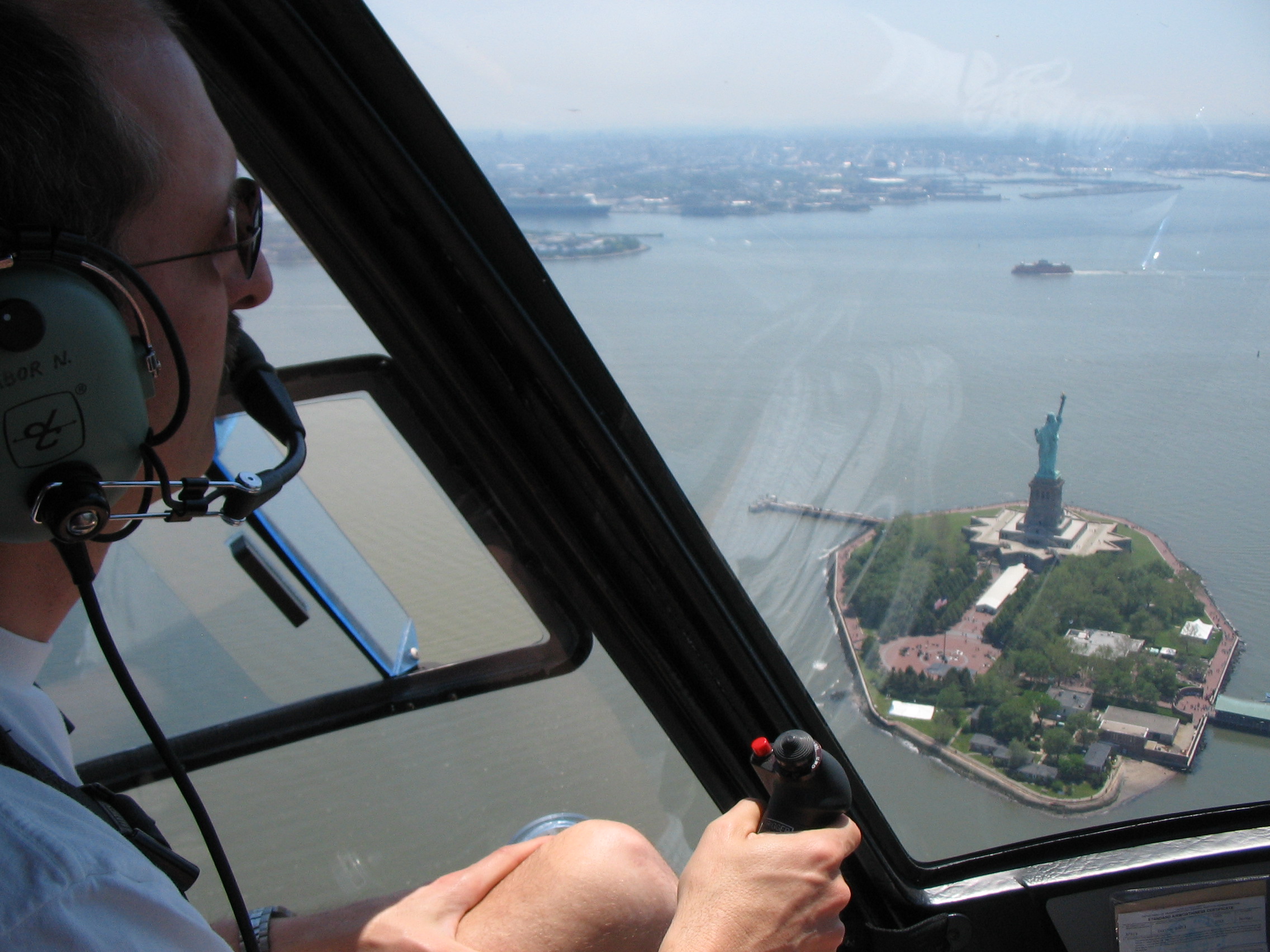 Author Over Statue of Liberty
